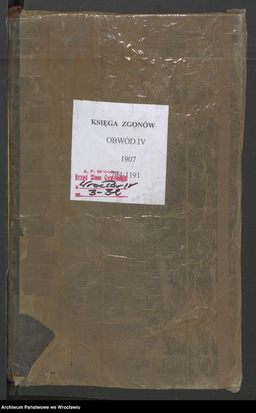 image.from.unit.number "Sterbe-Haupt-Register Breslau IV 1907 Band 3"