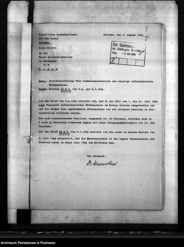 Obraz 13 z jednostki "Transport Niemców znad Morza Czarnego na teren Kraju Warty"