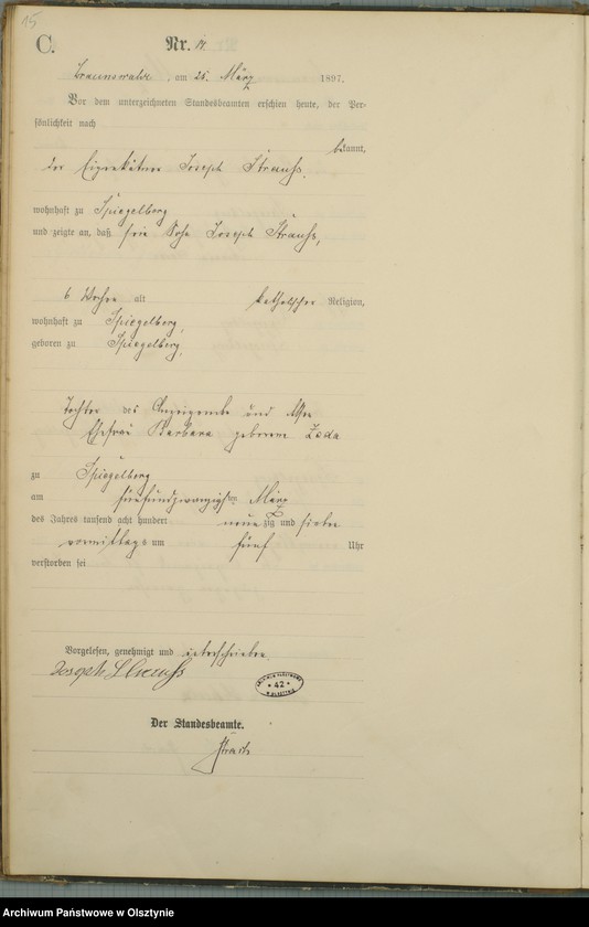 image.from.unit.number "Sterbe-Haupt-Register Nr 1 - 51"