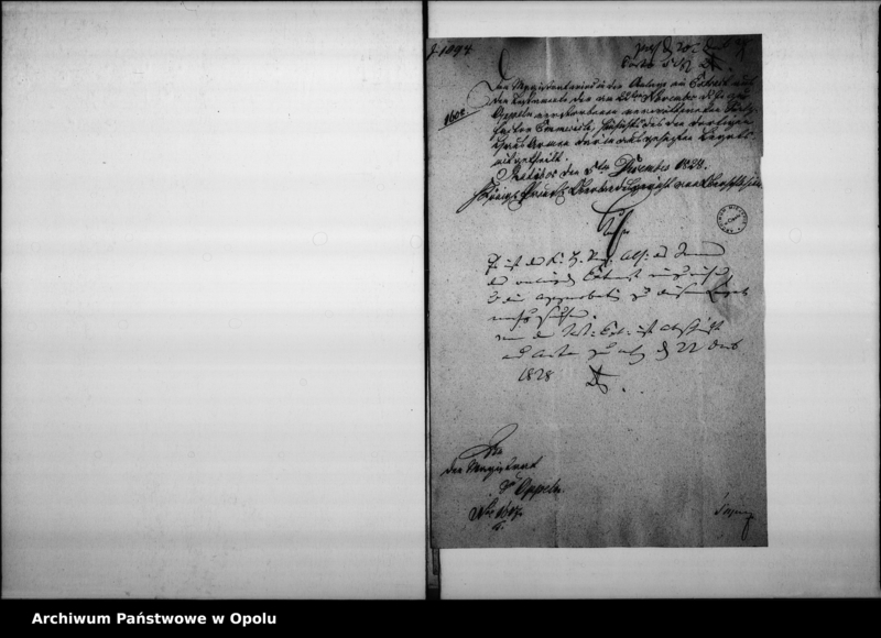 Obraz 5 z jednostki "Acta betreffend das von der verstorbenen verwitweten Salz Faktor Emmerich der hiesigen Haus Armen ausgesetzte Legat per 100 rtl. pro 1829"