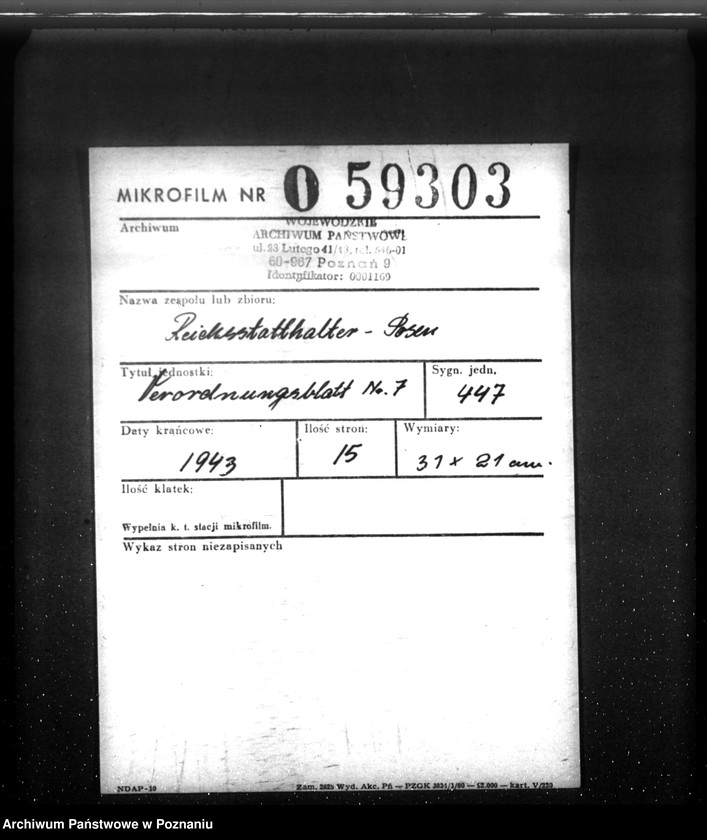 Obraz 2 z jednostki "Verordnungsblatt Nr. 7"