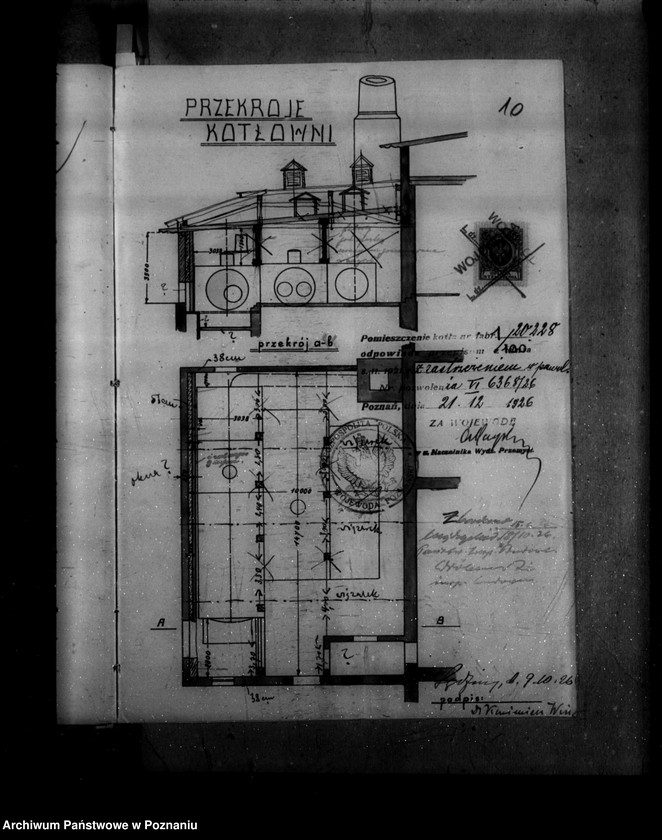Obraz 14 z jednostki "Gorzelnia parowa dr Wizy majętność Sędziwy powiat szamotulski nr woj. kotła 1371"