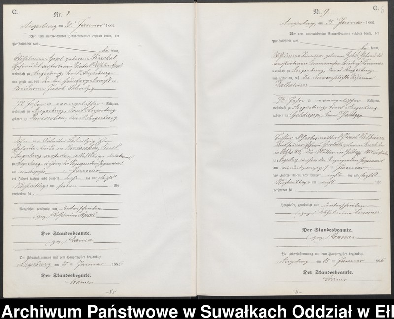 image.from.unit.number "Sterbe-Neben-Register des Preussischen Standes-Amtes Angerburg Kreis Angerburg"
