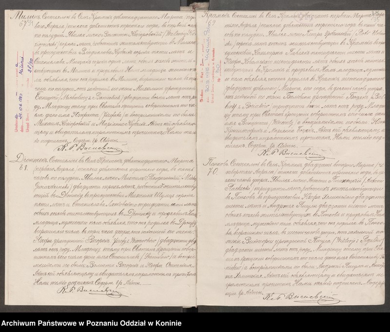 Obraz 20 z jednostki "Księga urodzeń, małżeństw i zgonów"