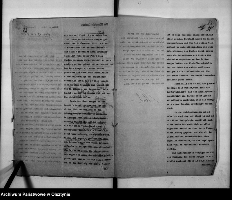 image.from.unit.number "Disziplinarverfahren gegen den Kreis-Sekretär newger [Arthur] in Wehlau"