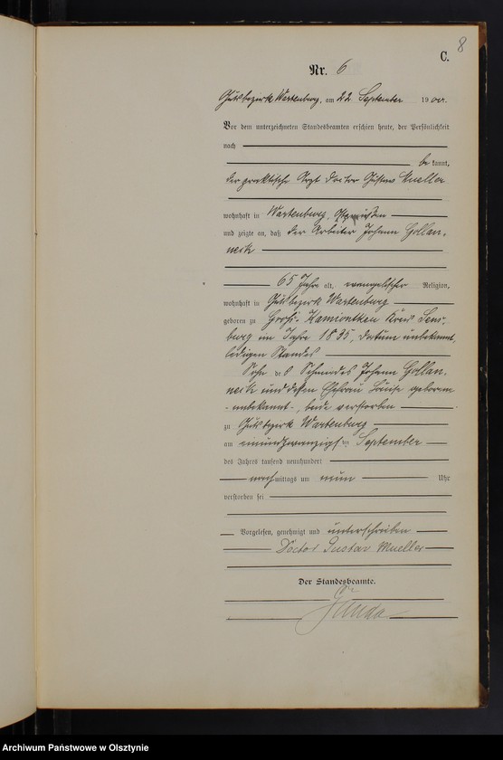 image.from.unit.number "Sterbe-Haupt-Register Nr 1 - 10,1 - 10 i 1 - 5"