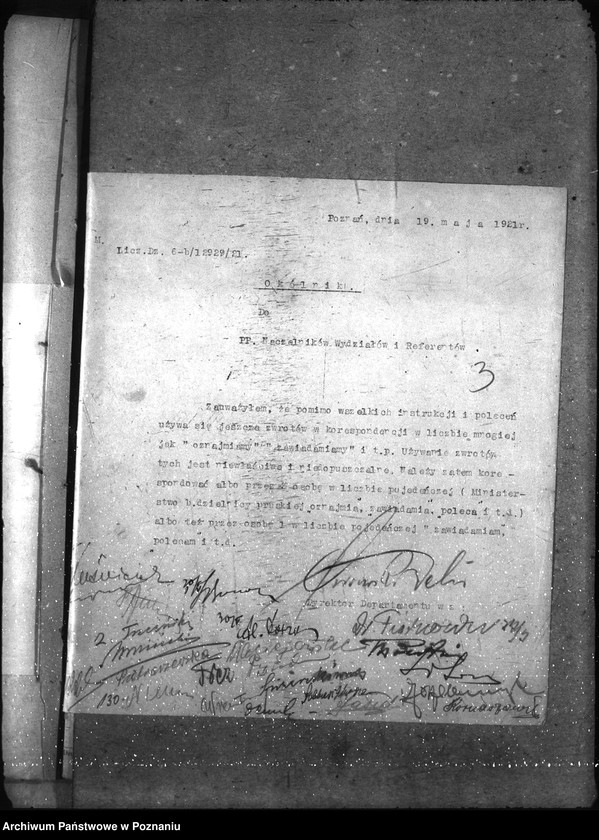 Obraz 7 z jednostki "Okólniki i rozporządzenia wewnętrzne dep."