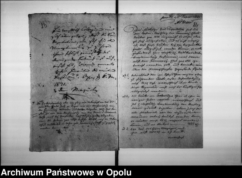 Obraz 18 z jednostki "Acta von Regulirung der jährlichen Cämmerey-Etats, und der aufzubringenden Zuschüsse von der Commune Magistrat zu Oppeln de anno 1821"