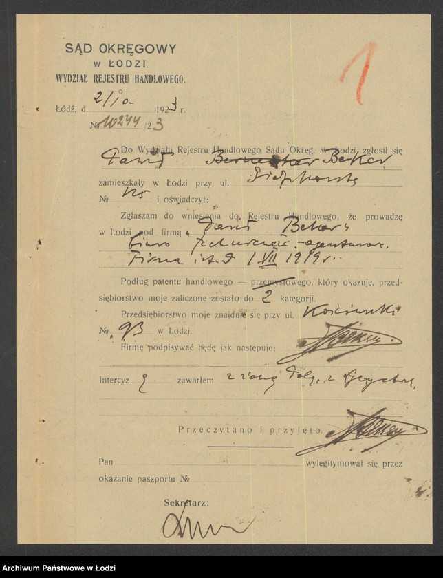 Obraz 3 z jednostki "Paweł Beker- biuro techniczno-agenturowe"