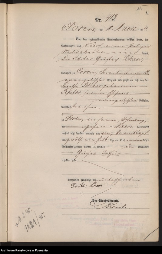 Obraz 18 z jednostki "Księga urodzeń t. II"