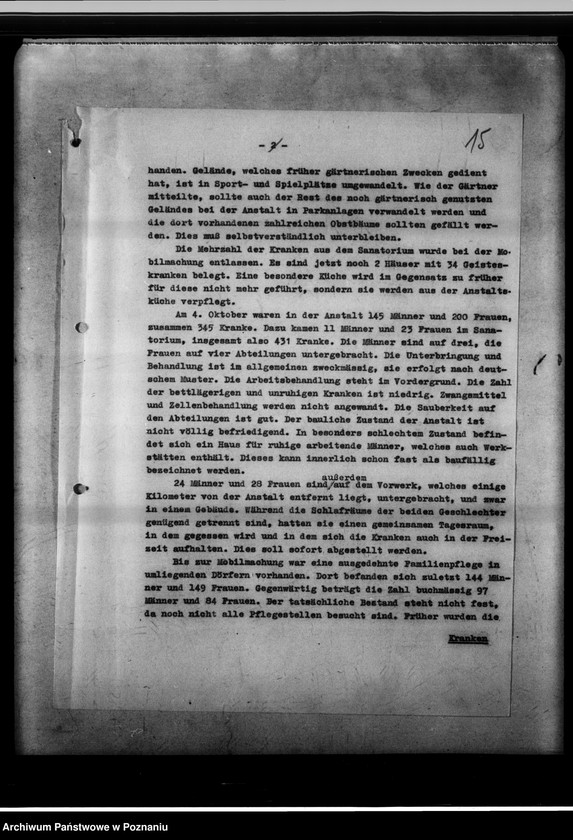 Obraz 19 z jednostki "Akten betreffend Landesheilanstalt Kosten [Protokoły lustracji i zestawienia finansowe]."