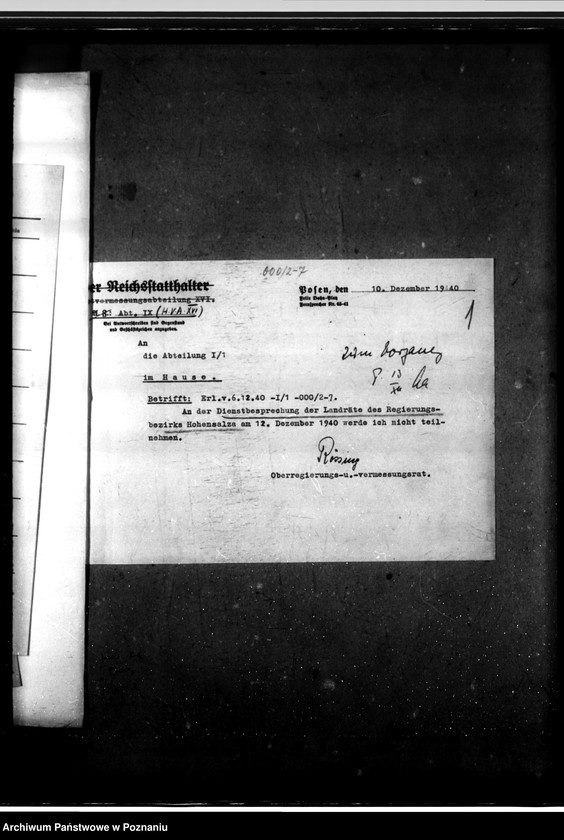 Obraz 5 z jednostki "Konferencje z landratami - korespondencja, porządki obrad"