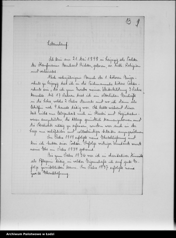 Obraz 18 z jednostki "Ausgeschiedene Angestellte F-G [Akta personalne]"