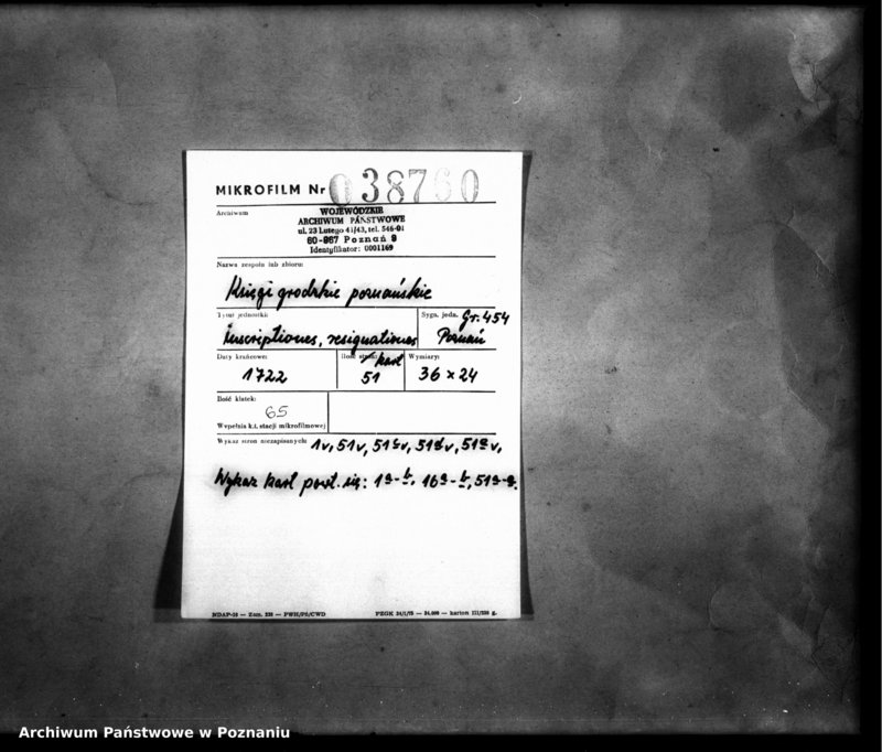 Obraz 2 z jednostki "Inscriptiones, resignationes [protocollon]"