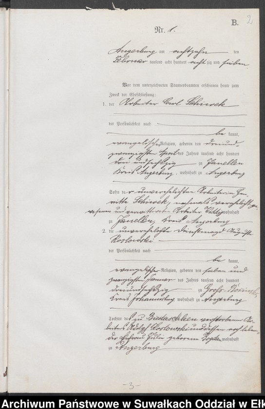 image.from.unit.number "Heiraths-Neben-Register des Preussischen Standes-Amtes der Stadt Angerburg Kreis Angerburg"