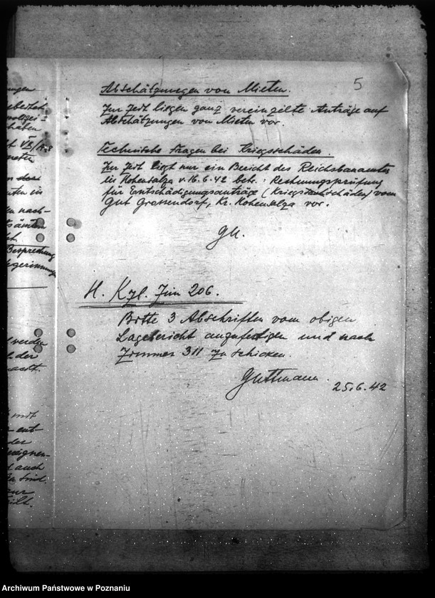 Obraz 9 z jednostki "Sprawozdania sytuacyjne wydziału budowlanego"