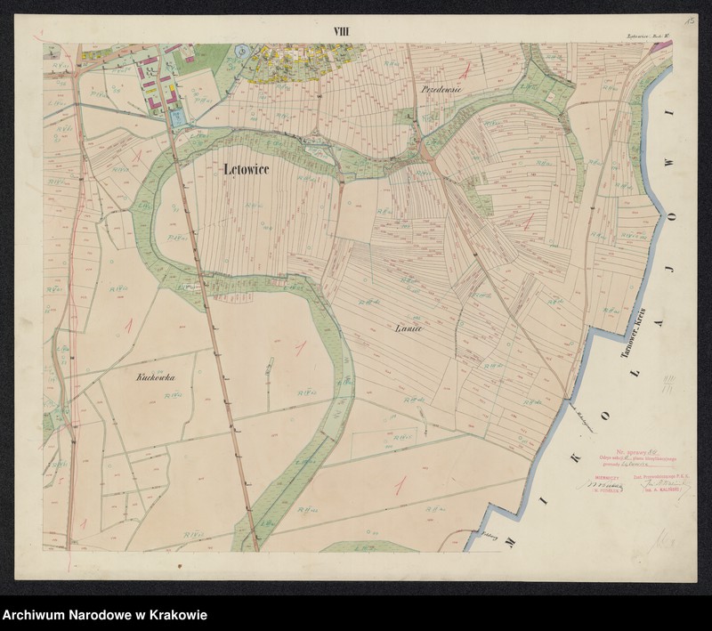 image.from.unit.number "Łętowice sammt der Ortschaft Dębina Łętowska in Galizien Bochnier Kreis Bezirk Radlow [Radłów]"