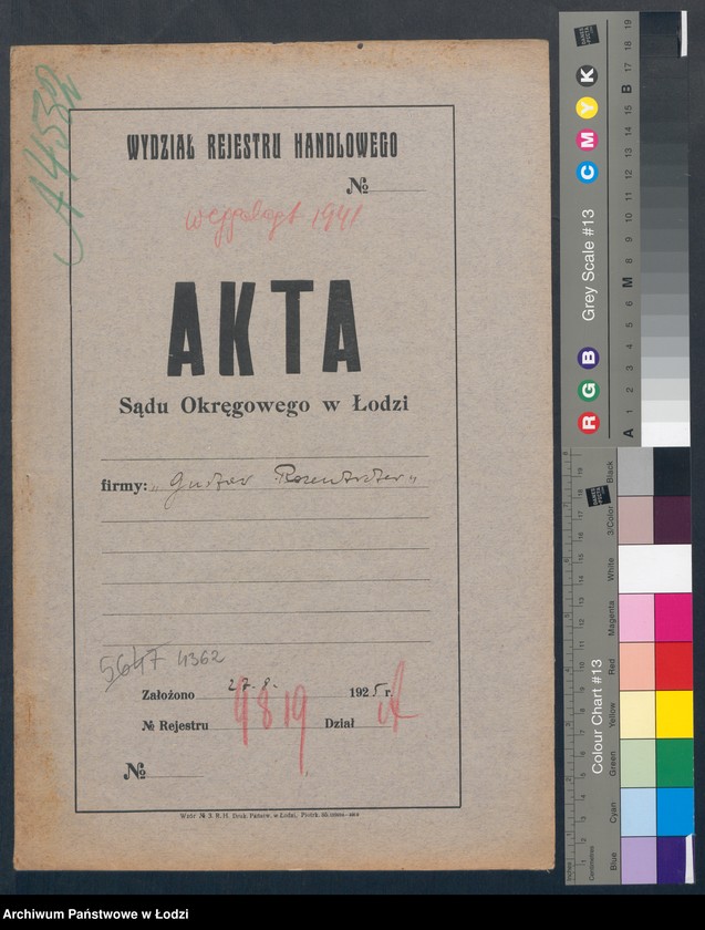 Obraz 2 z jednostki "Gustaw Rozentreter- skład materiałów aptecznych i farb"