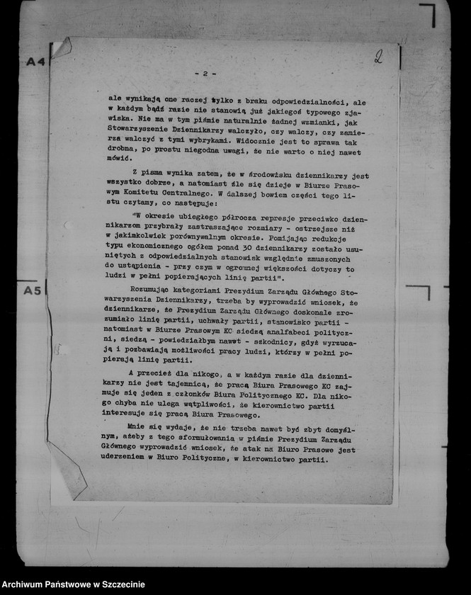 image.from.unit.number "Fragmenty przemówienia Władysława Gomułki na naradzie z dziennikarzami"