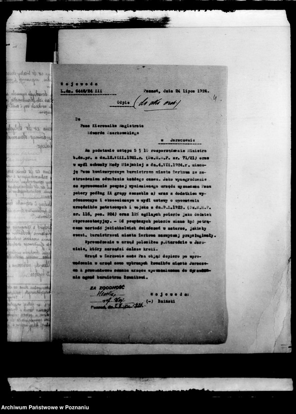 Obraz 8 z jednostki "Stosunki osobiste Edwarda Szurkowskiego burmistrza miasta Żerkowa"