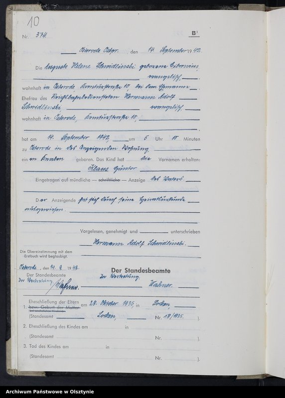 Obraz 12 z jednostki "Geburtenbuch/Zweitbuch/Tom II,Nr 366 - 517"