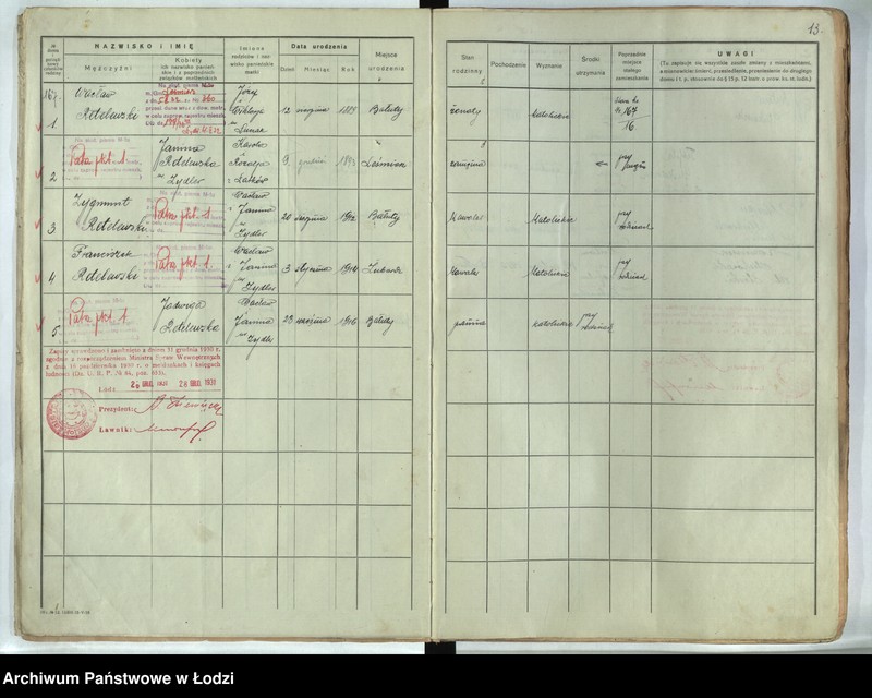 Obraz 10 z jednostki "[Księga ludności stałej m. Łodzi guberni piotrkowskiej - Dzielnicy Bałuty nr domu 167-195]"
