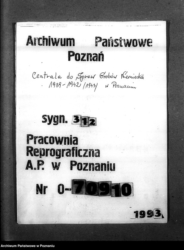 Obraz 1 z jednostki "Zestawienie zbiorcze zamieszkałych w Polsce Niemców, którzy zginęli w 1939 roku"