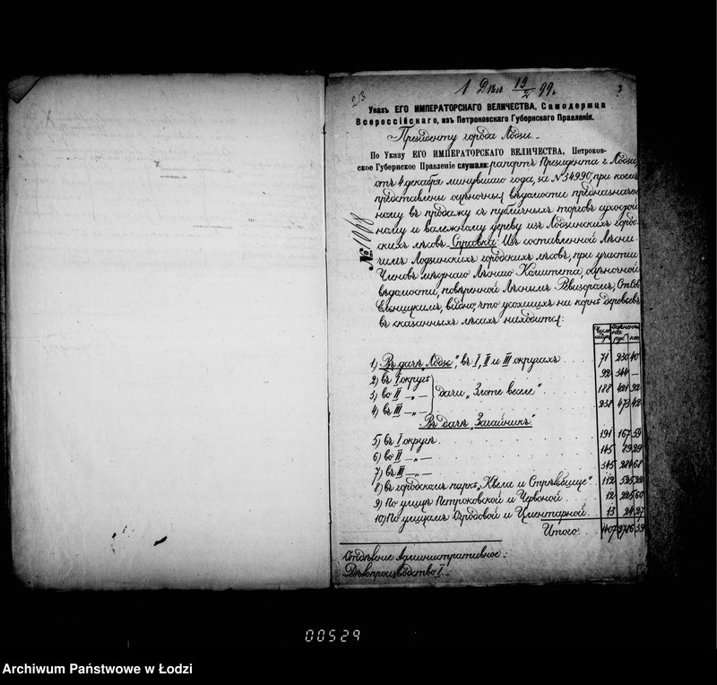 Obraz 10 z jednostki "O vyrubke i prodaži derevev v lodzinskich gorodskich lesach"