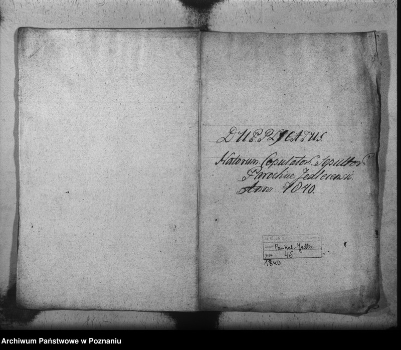Obraz 2 z jednostki "Duplikat baptisatorum, copulatorum, mortuorum"