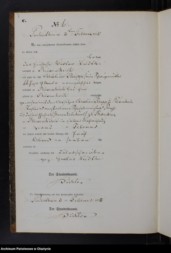 image.from.unit.number "Sterbe-Neben-Register Nr 1 - 43"