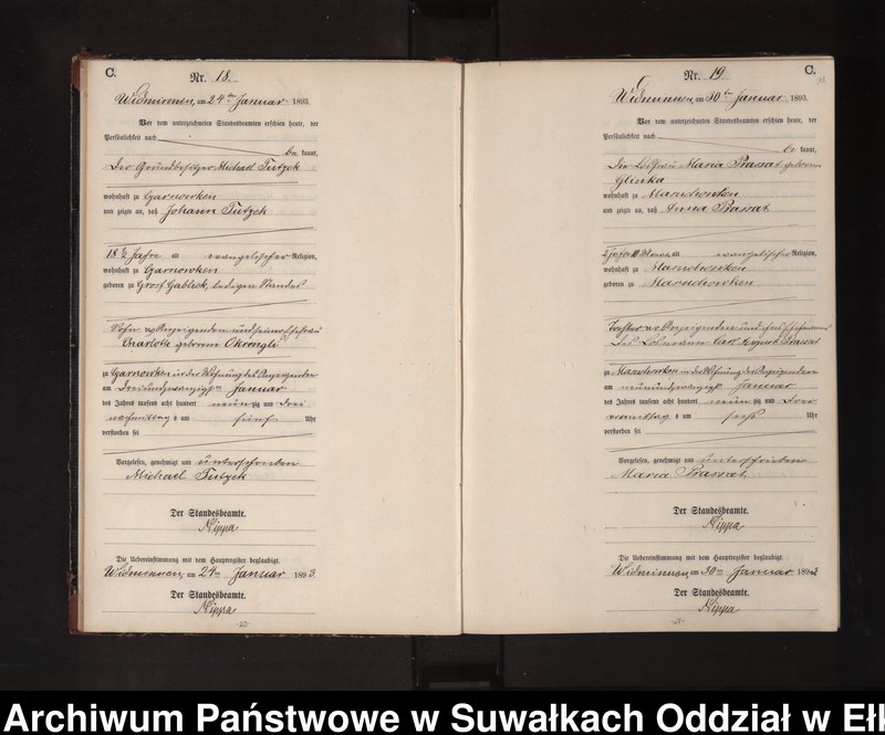 image.from.unit.number "Sterbe-Neben-Register des Preussischen Standes-Amtes Widminnen Kreis Loetzen"