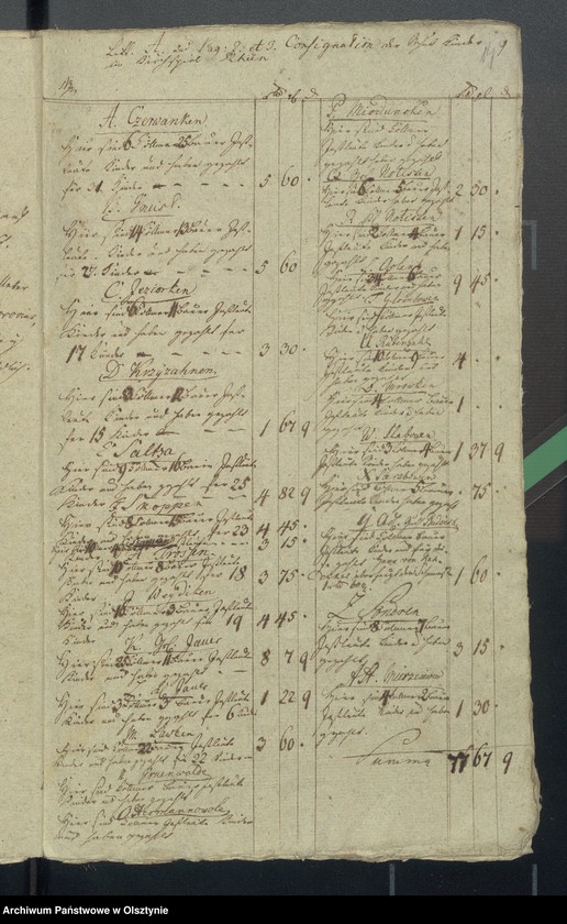 image.from.unit.number "Schul-Casen Rechnung des Rheinschen Kirchspiels"