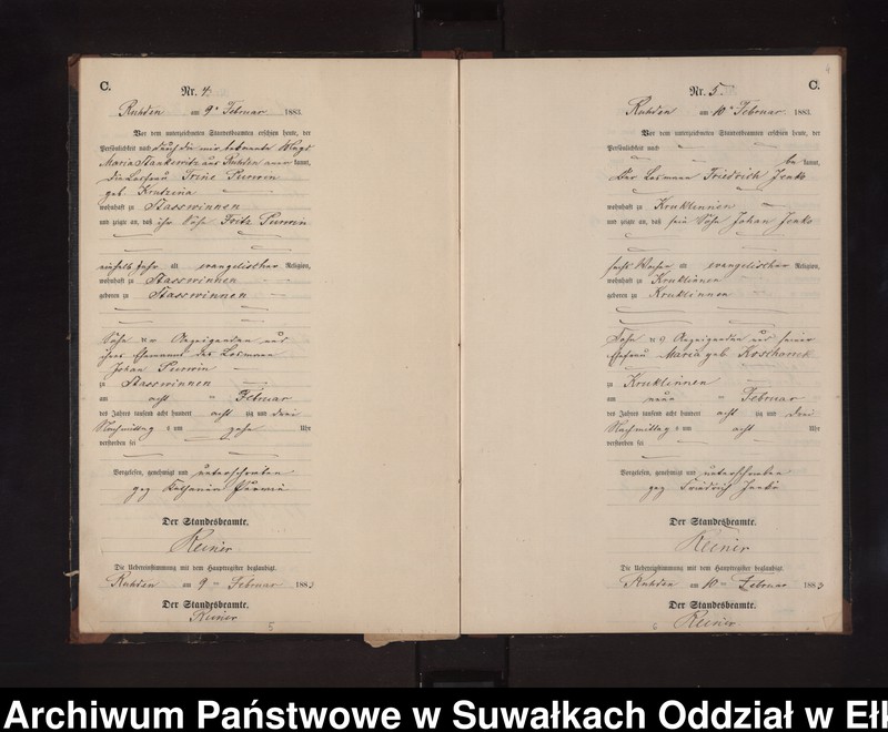 image.from.unit.number "Sterbe-Neben-Register des Preussischen Standes-Amtes Stasswinnen Kreis Loetzen"