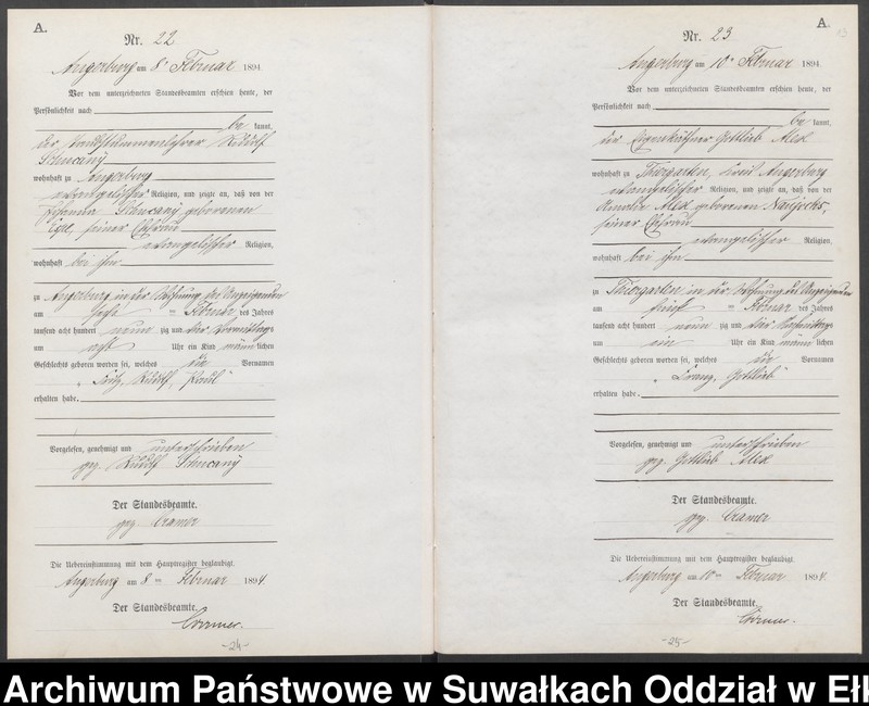 image.from.unit.number "Geburts-Neben-Register des Preussischen Standes-Amtes Angerburg Kreis Angerburg"