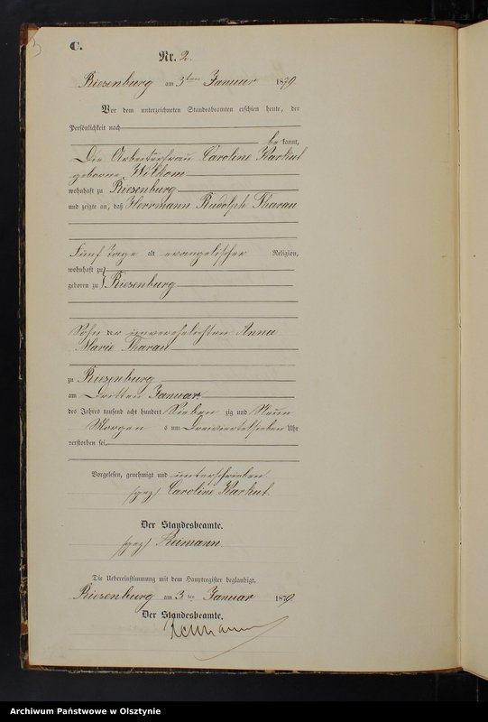 image.from.unit.number "Sterbe-Neben-Register Nr 1 - 125"