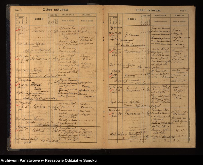 image.from.unit.number "Księgi metrykalne urodzeń, małżeństw i zgonów miejscowości z Parafii Rzymsko-katolickiej w Rymanowie (Rymanów, Posada Dolna, Posada Górna, Głebokie, Sieniawa, Zmysłówka, Deszno, Ladzin, Wróblik Królewski i Szlachecki-pojedyncze wpisy)"