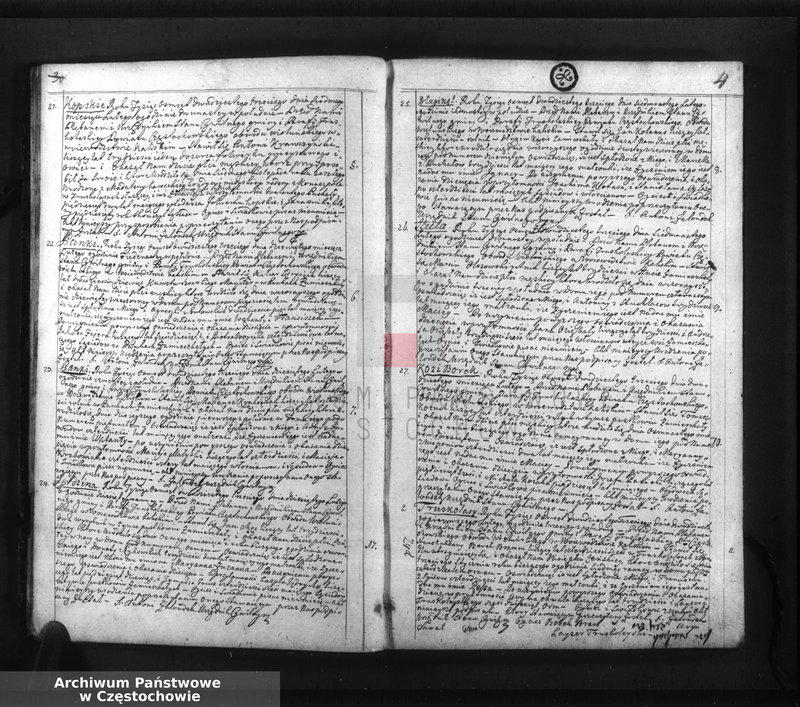 image.from.unit.number "Księga akt stanu cywilnego urodzenia, ślubów i zejścia Parafii Truskolasy, w powiecie częstochowskim, województwie kaliskim z roku 1823"