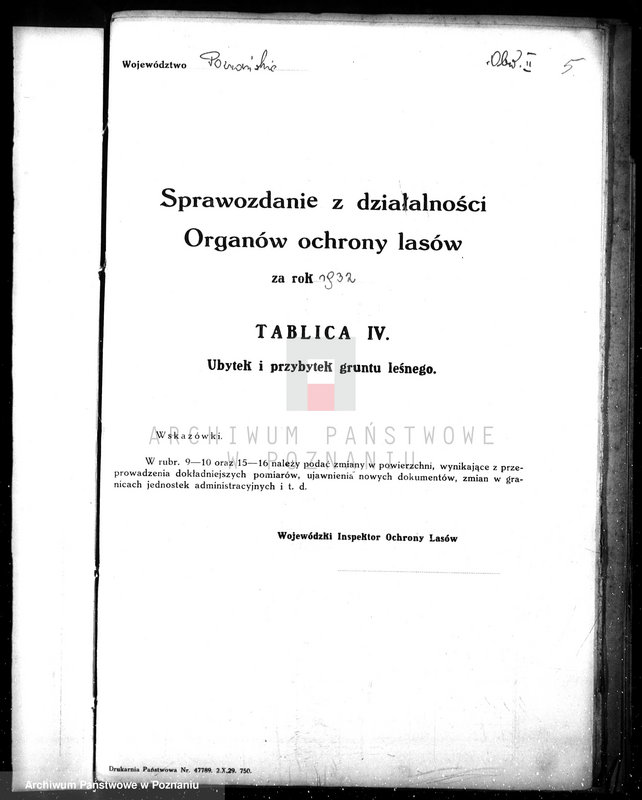 Obraz 10 z jednostki "Sprawozdanie z działalności organów ochrony lasów za rok 1932"