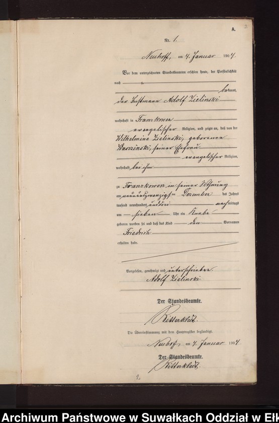 image.from.unit.number "Geburts-Neben-Register des Preussischen Standes-Amtes Neuhoff Kreis Loetzen"