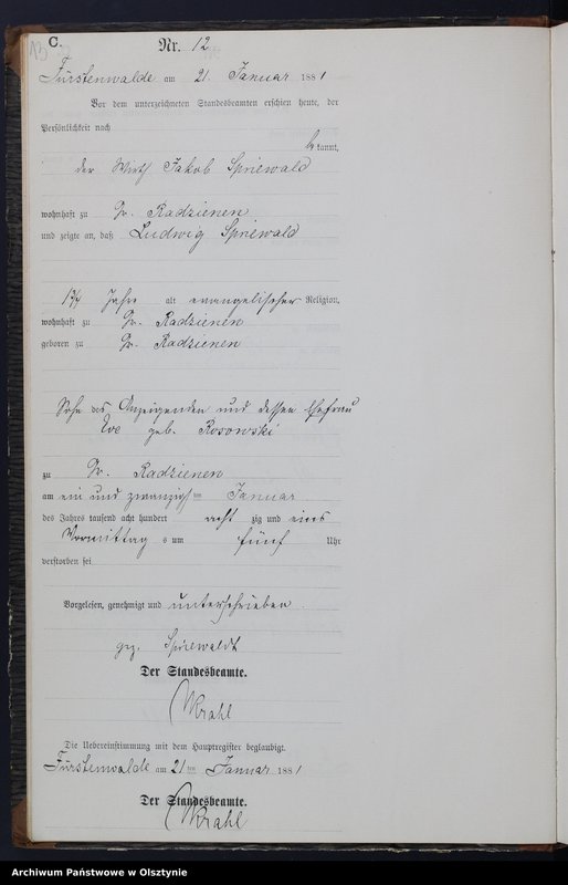 image.from.unit.number "Sterbe-Neben-Register Nr 1 - 150"