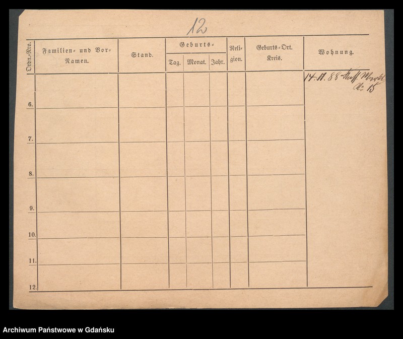 image.from.unit.number "Karty meldunkowe: Scheeffer - Scheibe"