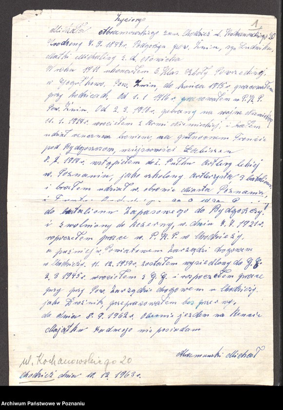 Obraz 13 z jednostki "Życiorysy powstańców wielkopolskich: A - tom l /Abramowski - Andrzejewski/."