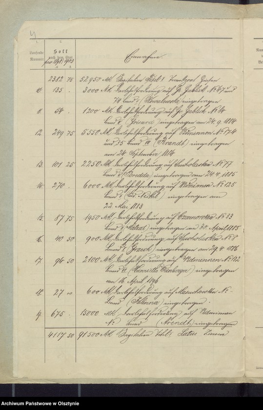 image.from.unit.number "Rechnung über Einnahme und Ausgabe der Kirchenkasse zu Widminnen"