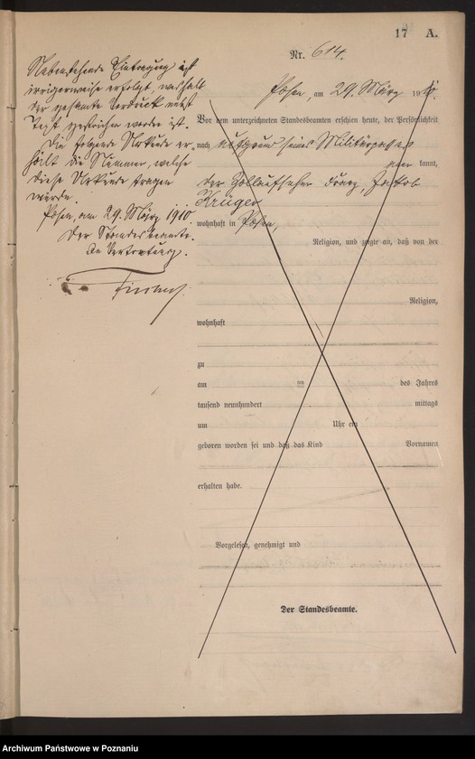 Obraz 18 z jednostki "[Rejestr główny urodzeń]"