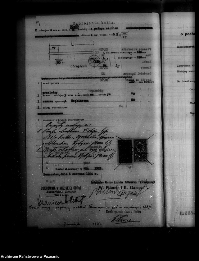 image.from.unit.number "Cukrownia w Miejskiej Górce powiat rawicki nr woj. kotła 5837"
