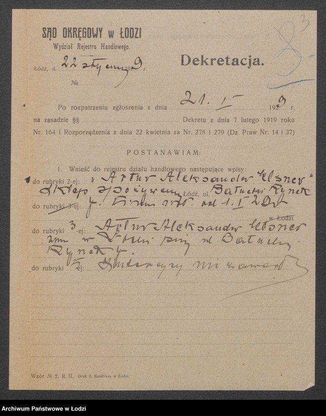 Obraz 5 z jednostki "Artur Aleksander Elsner - sklep spożywczy"