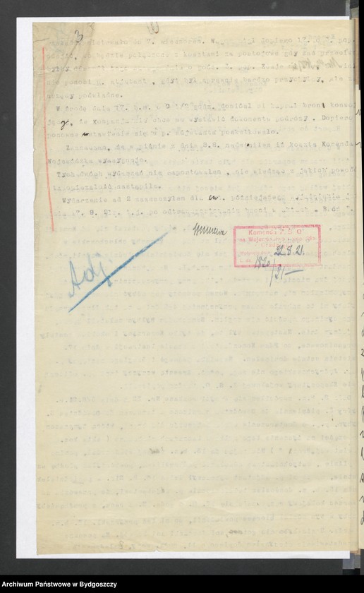 image.from.unit.number "[Raporty Powiatowych Komend Zachodniej Straży Obywatelskiej do Komendy Wojewódzkiej w Grudziądzu, sprawy wojskowe]"