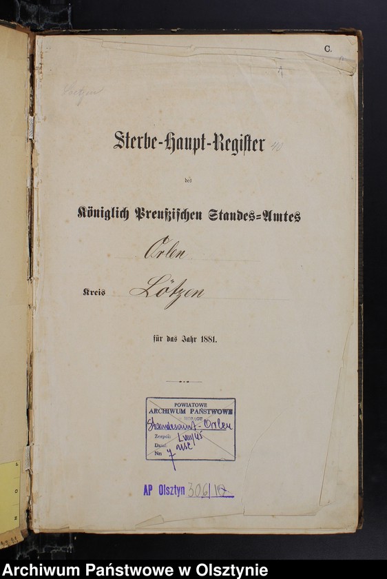 image.from.unit.number "Sterbe-Haupt-Register Nr 1 - 109"