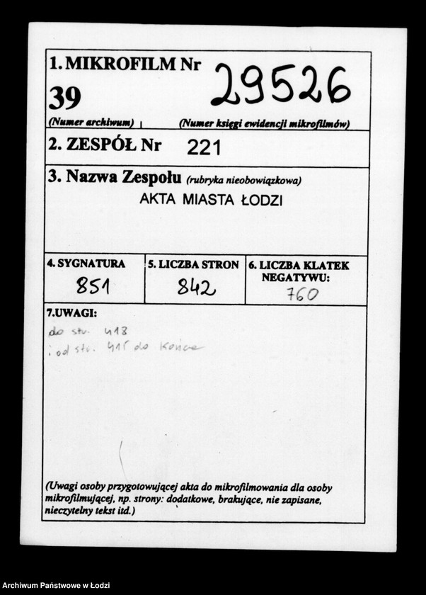 Obraz 2 z jednostki "Akta tyczące się przesiedleń"