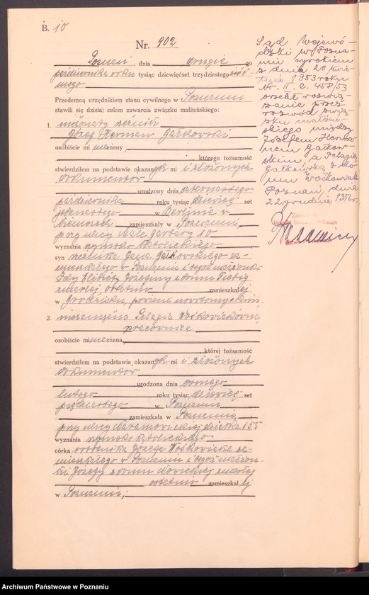 Obraz 12 z jednostki "Księga miejscowa małżeństw tom IV [Rejestr główny małżeństw]"